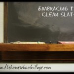 embracing the clean slate