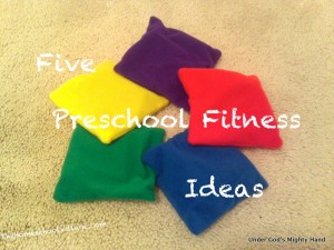 colorful beanbags for preschool fitness