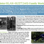 Winter Blah-Busting Family workout printable via The Homeschool Village