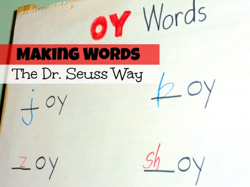 photo of Making Words the Dr Seuss Way