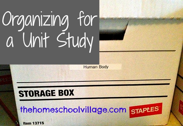 Organizing for a Unit Study