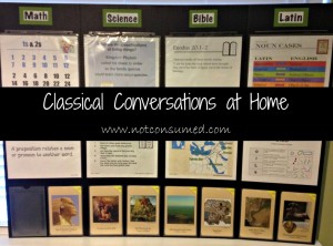 Classical Conversations at home set-up