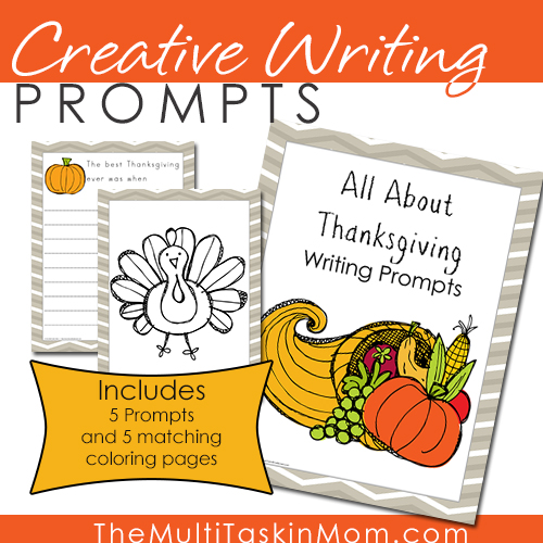 Thanksgiving Creative Writing Prompts {freebie}