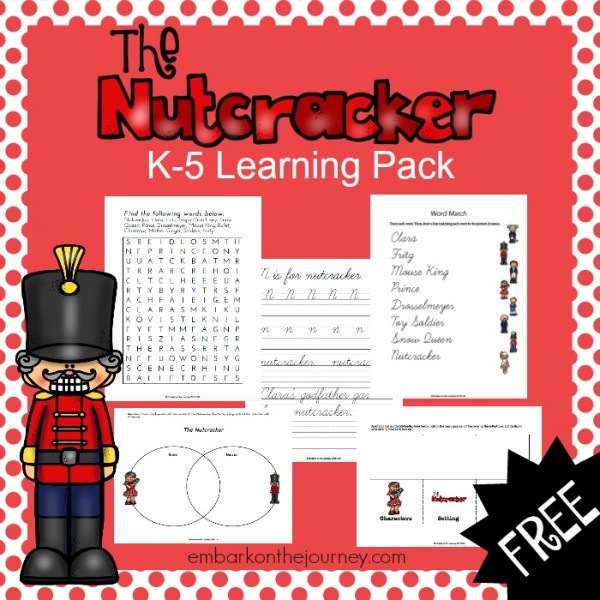 FREE K-5 Nutcracker Printable Pack