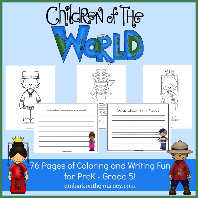 76-Page Children Around the World Printable - The Homeschool Village