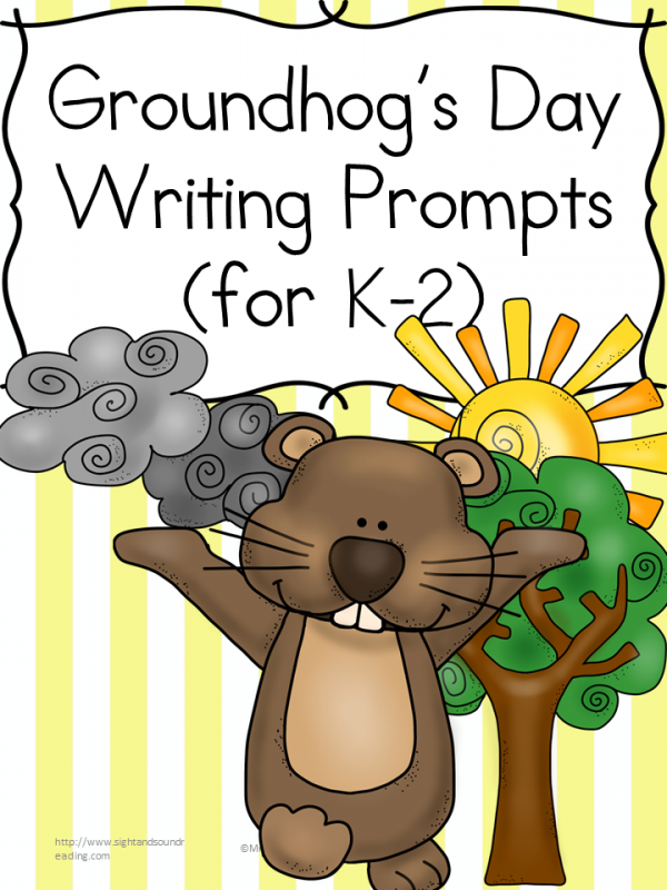 Free Groundhog Day Writing Prompts for K-2