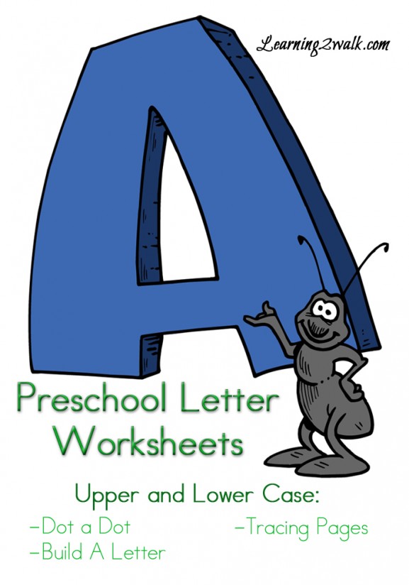Free Preschool Letter "A" Worksheets - The Homeschool Village