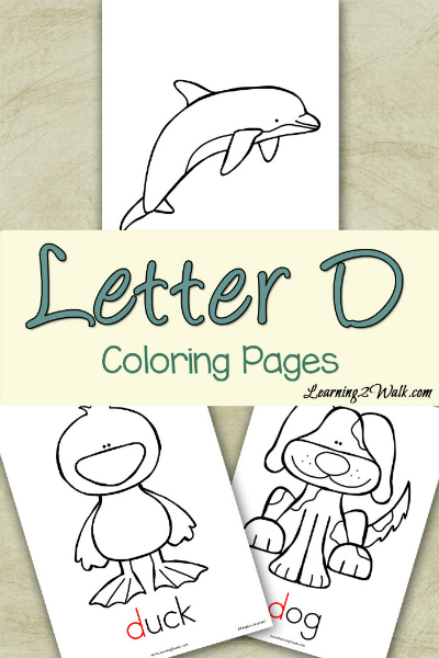 Free Letter D Coloring Pages