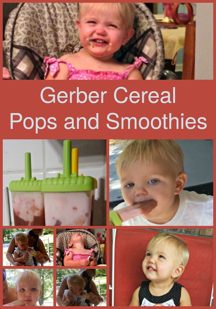 Gerber Cereal Pops and Smoothies