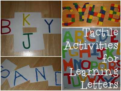 Tacticle Activities for Learning Letters