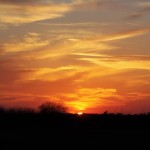 Learn how to draw a sunset in fluorescent chalk