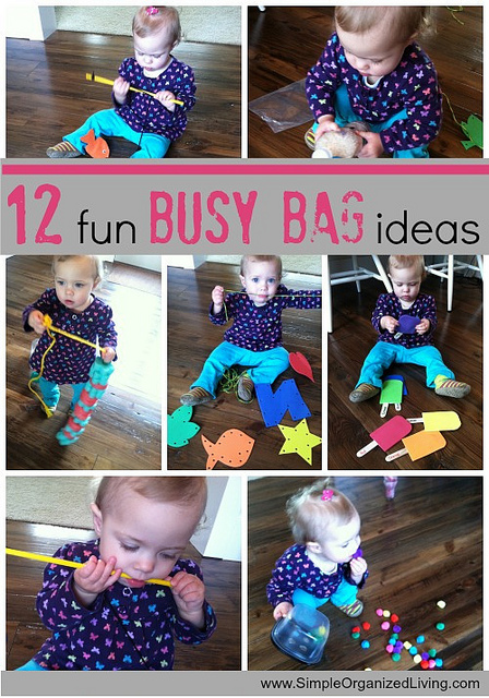 Busy Bags are a great way to keep your toddlers/preschoolers busy while you teach the older children
