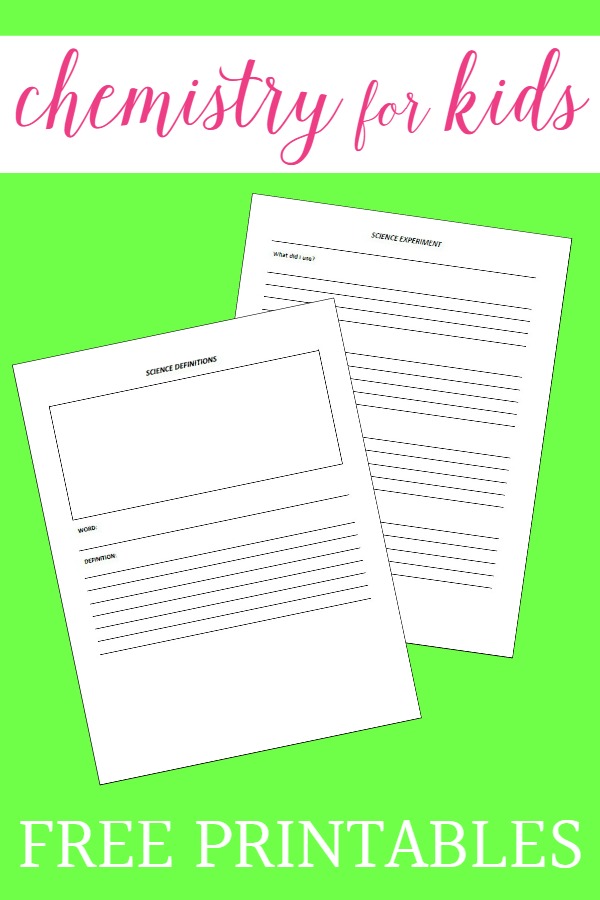 Homeschooling Science: Chemistry for Kids