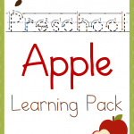 Free Preschool Apple Learning Pack