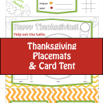 Free Thanksgiving Placemats for Kids