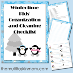 FREE Wintertime Kids Organization and Cleaning Checklist