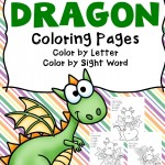 Free Dragon Color & Read Worksheets