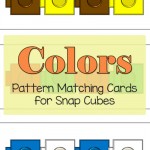 Free Color Snap Cube Matching Cards