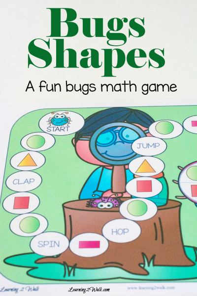 Free Bugs Shapes Math Game
