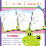 Free Springtime Kids' Organization and Cleaning Checklist