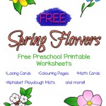 Free Spring Flowers Preschool Worksheets