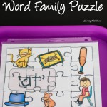 Free ‘At’ Word Family Puzzle
