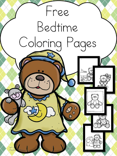 Free Bedtime Coloring Pages