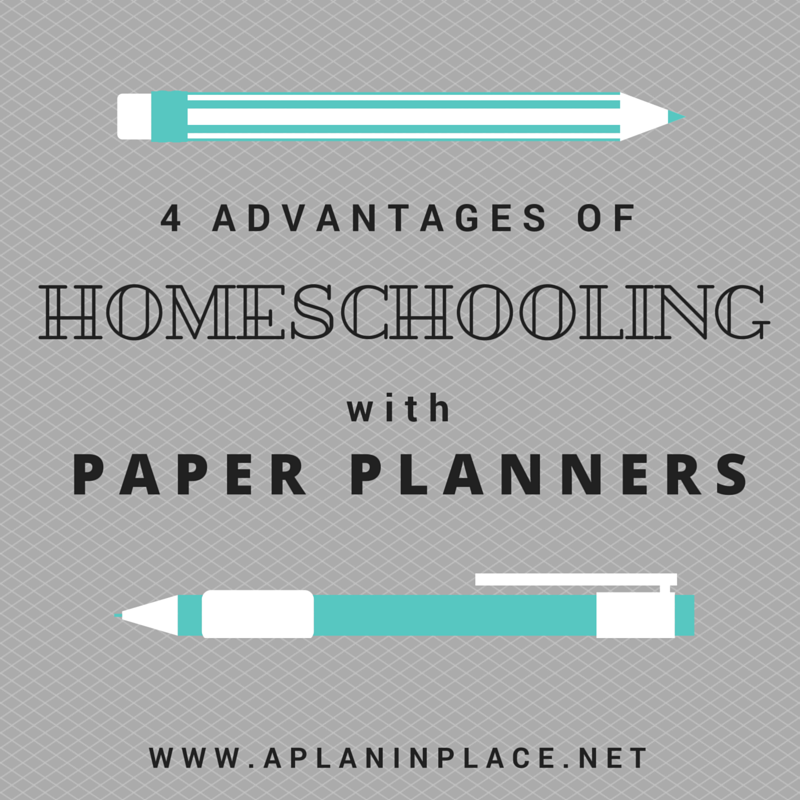 4 Advantages of Homeschooling with Paper Planners