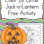 Color by Letter Jack-o-Lantern
