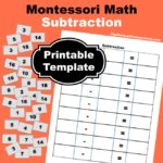 Montessori Math ~ Subtraction Printables