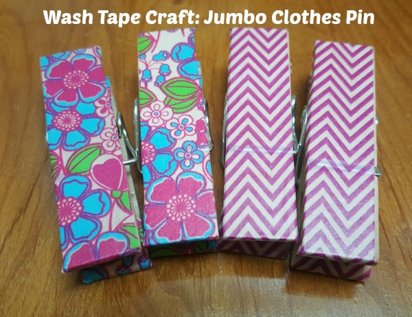 Washi Tape Craft: Clothes Pins