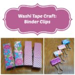 washi tape craft binders clips