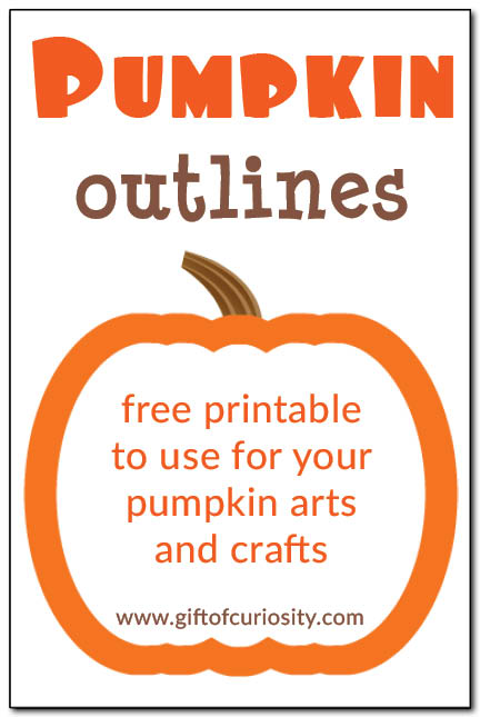 Pumpkin Outlines {Free Printables}