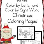 Christmas Color by Letter Worksheets