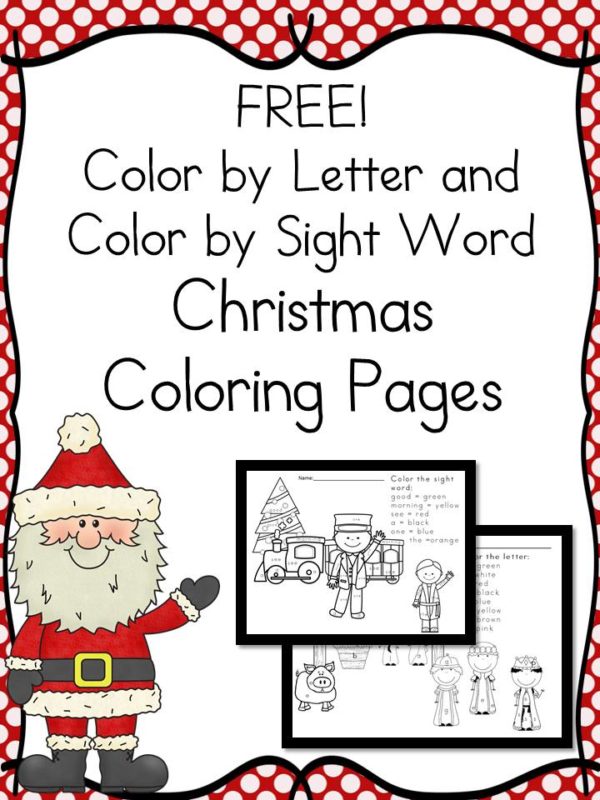 Christmas Color By Letter Worksheets The Homeschool Village Christmas color by letter worksheets the homeschool village