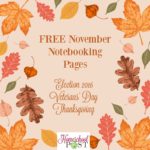 Free November Notebooking Pages
